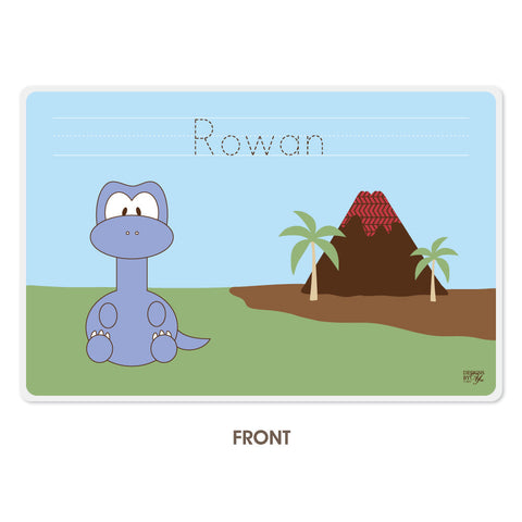 Personalized Kids Placemat - Brontosaurus