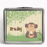 Personalized Tin Lunch Box - Monkey