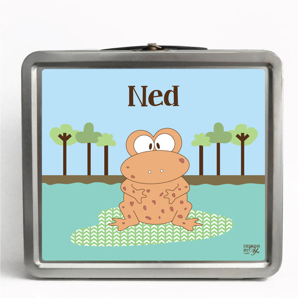 Personalized Tin Lunch Box - Newt