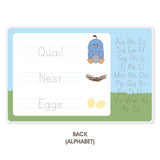 Personalized Kids Placemat - Quail