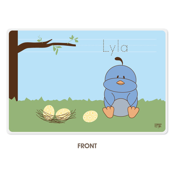 Personalized Kids Placemat - Quail