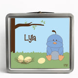 Personalized Tin Lunch Box - Quail