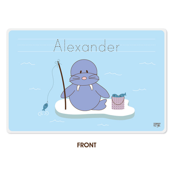 Personalized Kids Placemat - Walrus