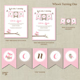 Birthday Printables - Whoo's Turning One