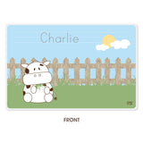 Personalized Kids Placemat - Cow