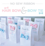 Project Card - No Sew Ribbon Hair Bow and Bow Tie