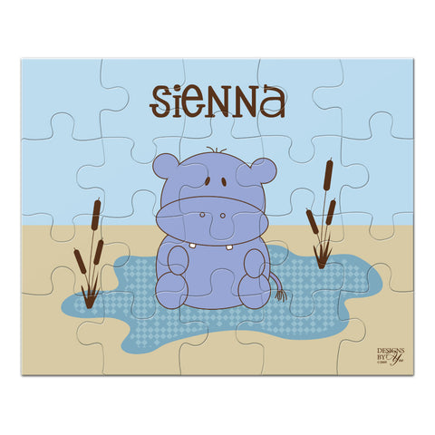 Personalized Puzzle - Hippo