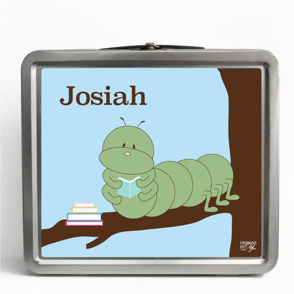 Personalized Tin Lunch Box - Inchworm