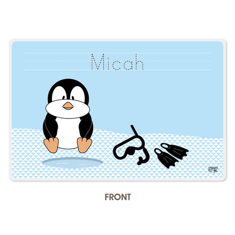 Personalized Kids Placemat - Penguin
