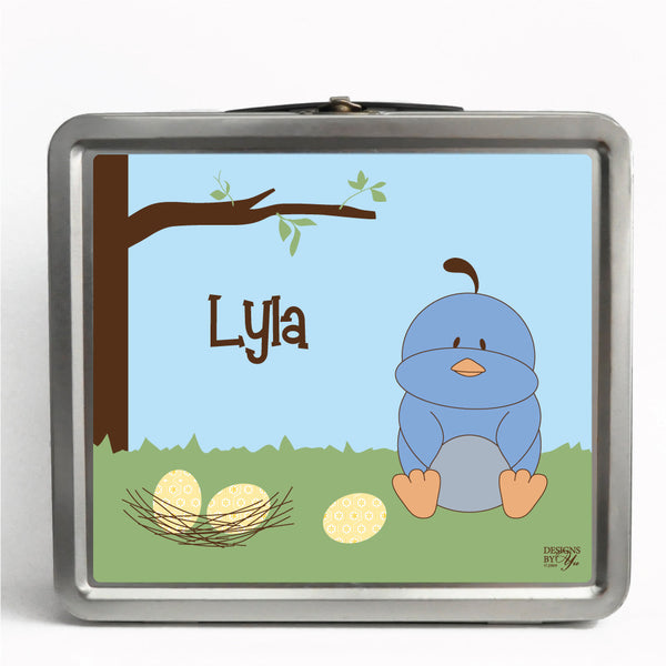 Personalized Tin Lunch Box - Quail