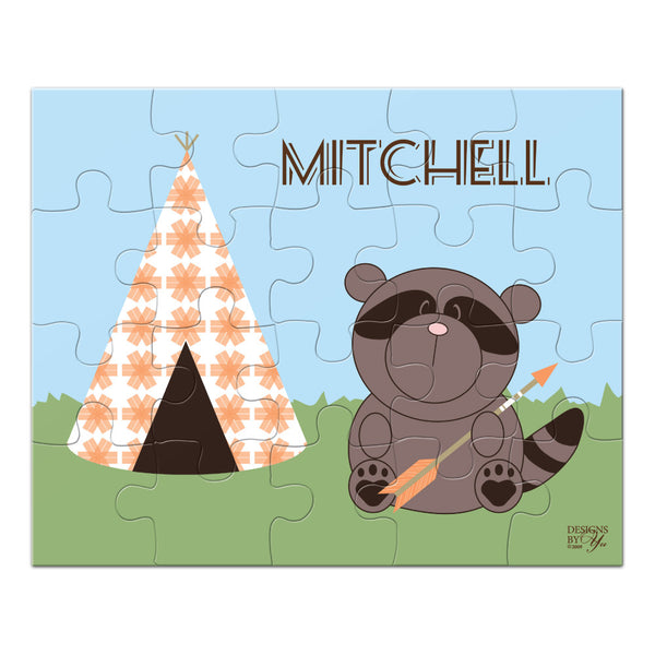 Personalized Puzzle - Raccoon