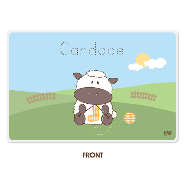 Personalized Kids Placemat - Sheep
