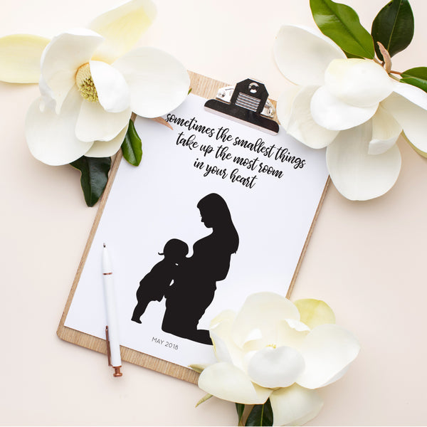 Custom Silhouette Print + Quote - The Smallest Things
