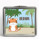 Personalized Tin Lunch Box - Tiger