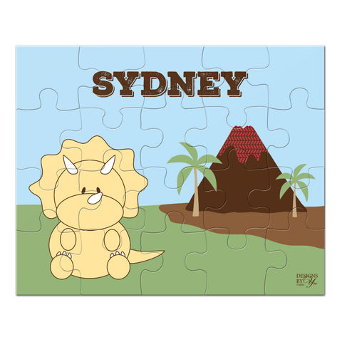 Personalized Puzzle - Triceratops