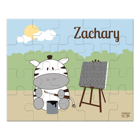 Personalized Puzzle - Zebra